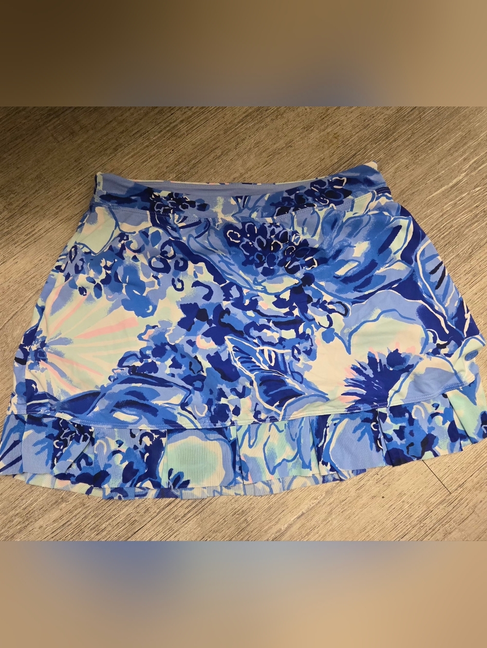 Lilly Pulitzer Blue Floral Women’s Swim Skirt